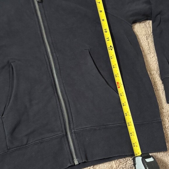Like New Lululemon Black Loungeful Zip Hoodie Fleece Athletic Jacket Size 6 - Picture 9 of 11